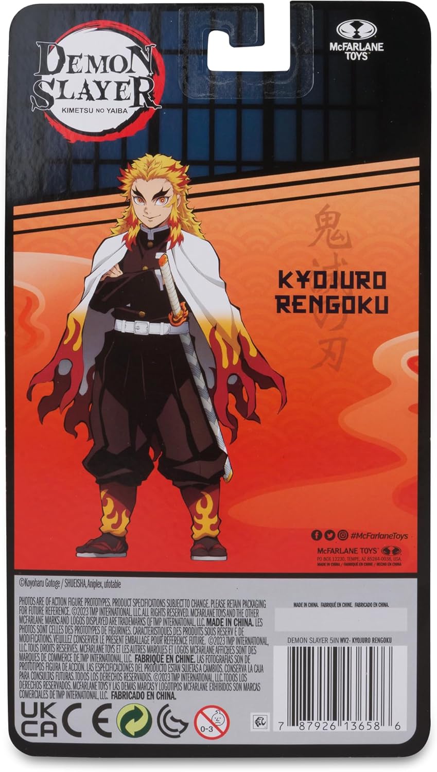Mcfarlane Toys Figura De Acción Kyojuro Rengoku De Demon Slayer